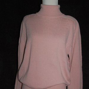NWOT Vintage 90's Liz Claiborne Pink Turtleneck Sweater